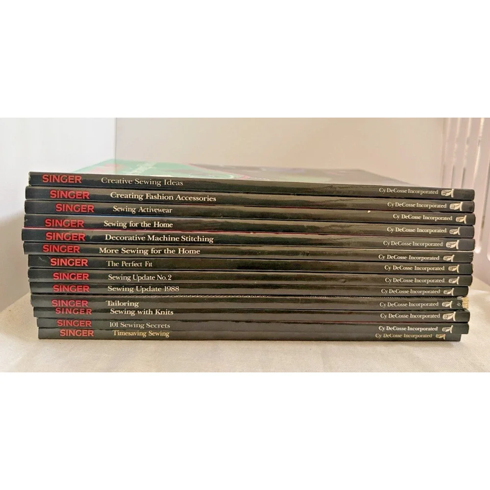 Singer Sewing Reference Library 13 Book Lot Vintage Tailoring Knits Cy DeCosse